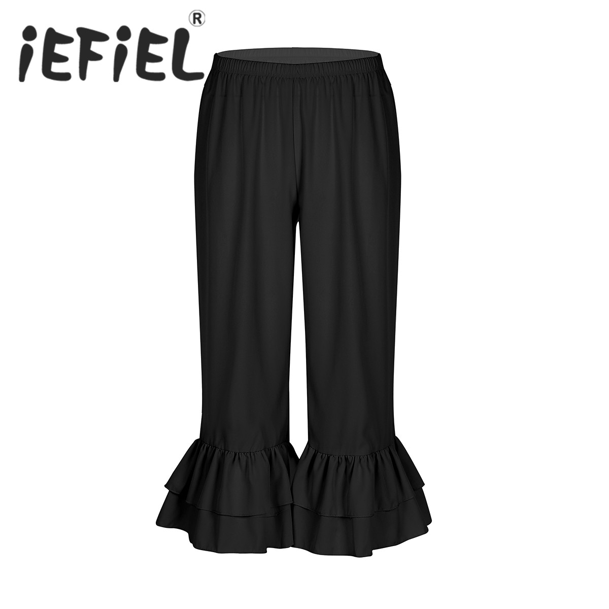 Women'S Fashion Victorian Era - แฟชั่นผู้หญิงสุภาพสตรี Retro Vintage Elastic เอว Ruffles