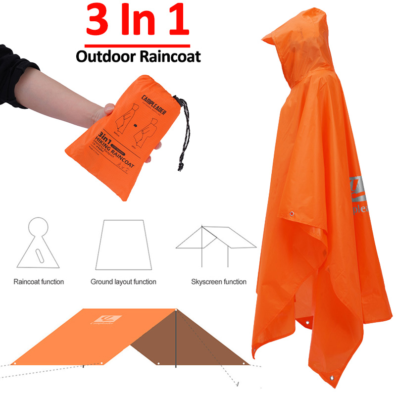 Women'S Fashion Rain Jacket - 3 In 1 เสื้อกันฝนกลางแจ้งHoodedแขนยาวกันน้ําRain Ponchoรถจักรยานยนต์Rain Cover