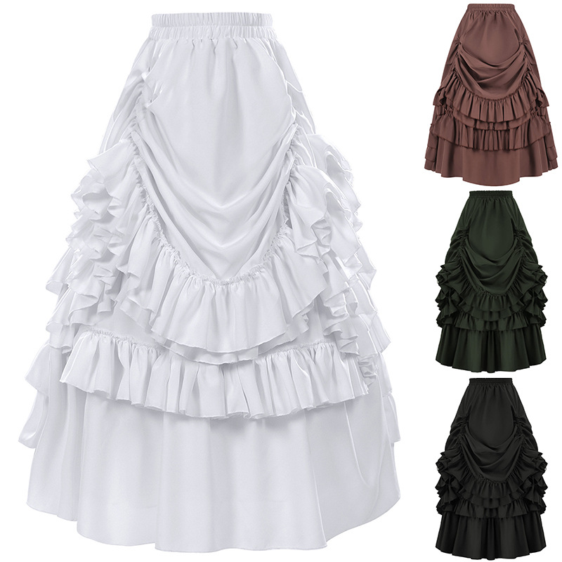 Women'S Fashion Victorian Era - กระโปรงสั้นสไตล์เรโทรกอธิคสำหรับผู้หญิง แฟชั่นยุคเรอเนซองส์ แรงบันดาลใจจากยุควิคตอเรียน ดีไซน์ทันสมัย