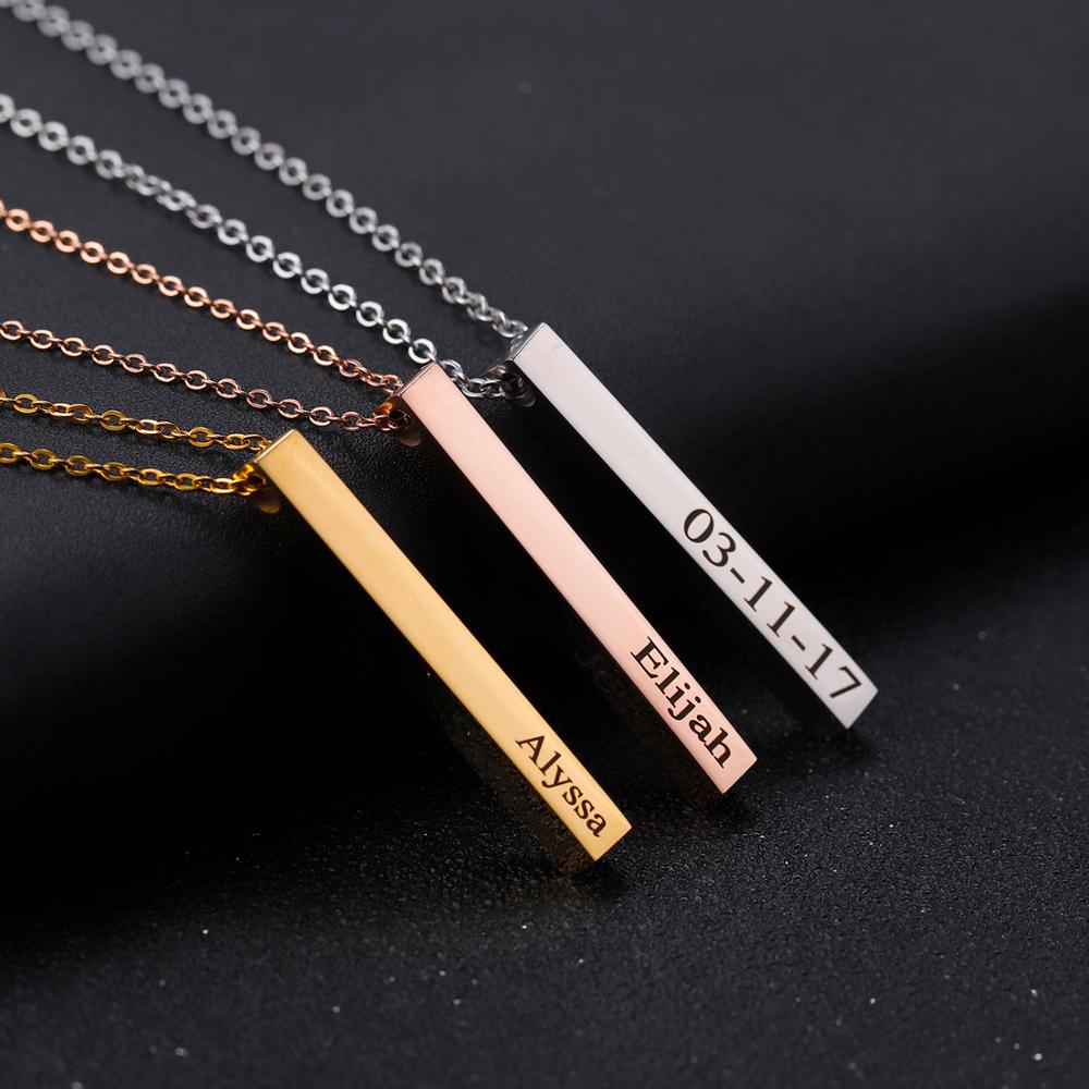 Women Fashion Name Ideas - สร้อยคอสร้อยคอแนวตั้งมิตรภาพเครื่องประดับสำเร็จการศึกษาของขวัญวันแม่ของขวัญไอเดียชื่อสร้อยคอผู้หญิงของขวัญ