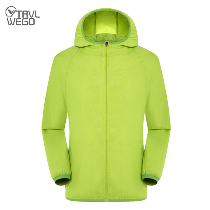 Women'S Fashion Rain Jacket - TRVLWEGO กลางแจ้ง Camping Hiking จักรยานกีฬาแจ็คเก็ต UV