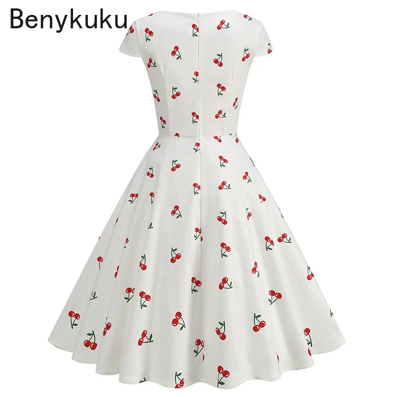 ชุดเดรสพิมพ์ลายเชอร์รี่ ซันฟลา - Women'S Fashion Of The 50S บทวิจารณ์และราคา