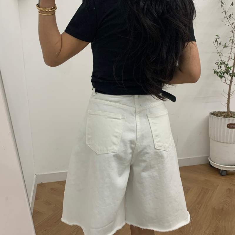 กางเกงยีนส์ขาสั้นทรงหลวมสไตล์  - Women'S Fashion Trousers บทวิจารณ์และราคา