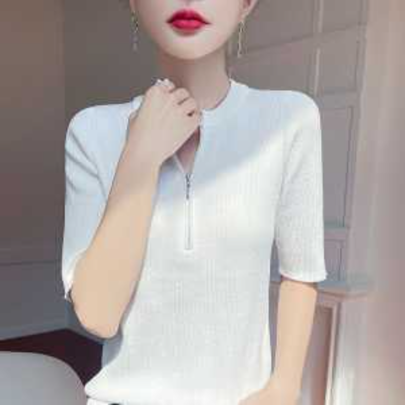 เสื้อยืดถักครึ่งซิปสีแดงสำหรับ - Women'S Fashion Quarter Zip บทวิจารณ์และราคา