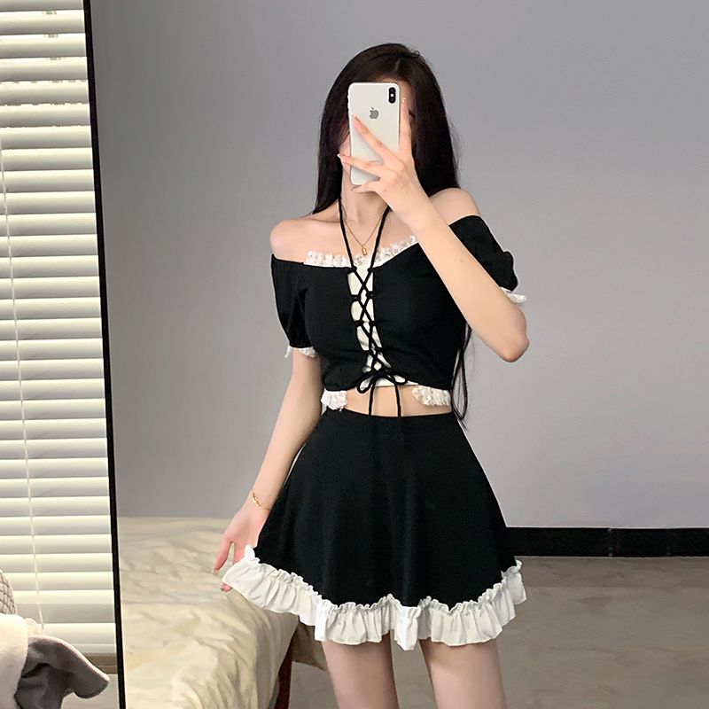 ชุดว่ายน้ำสองชิ้นสไตล์อินสตาแก - Women Fashion Style บทวิจารณ์และราคา