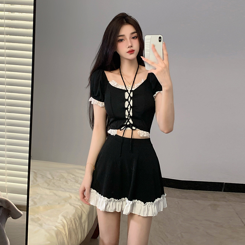 ชุดว่ายน้ำสองชิ้นสไตล์อินสตาแก - Women Fashion Style บทวิจารณ์และราคา