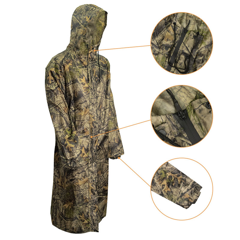 เสื้อกันฝนลายพรางตัวยาวสำหรับผ - Women'S Fashion Rain Jacket บทวิจารณ์และราคา