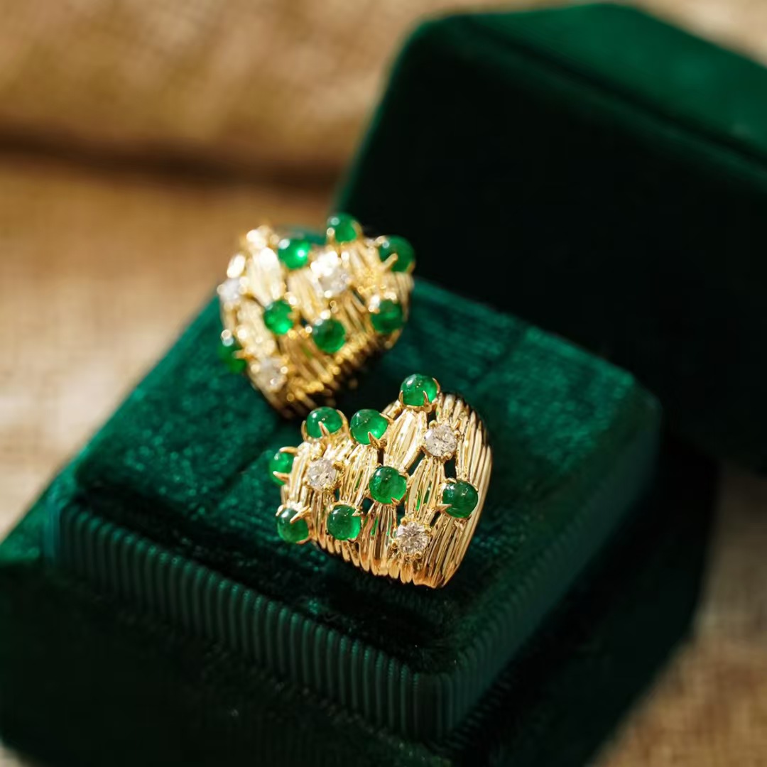 Retro14K Gold Filled Emerald D - Women'S Fashion Victorian Era บทวิจารณ์และราคา