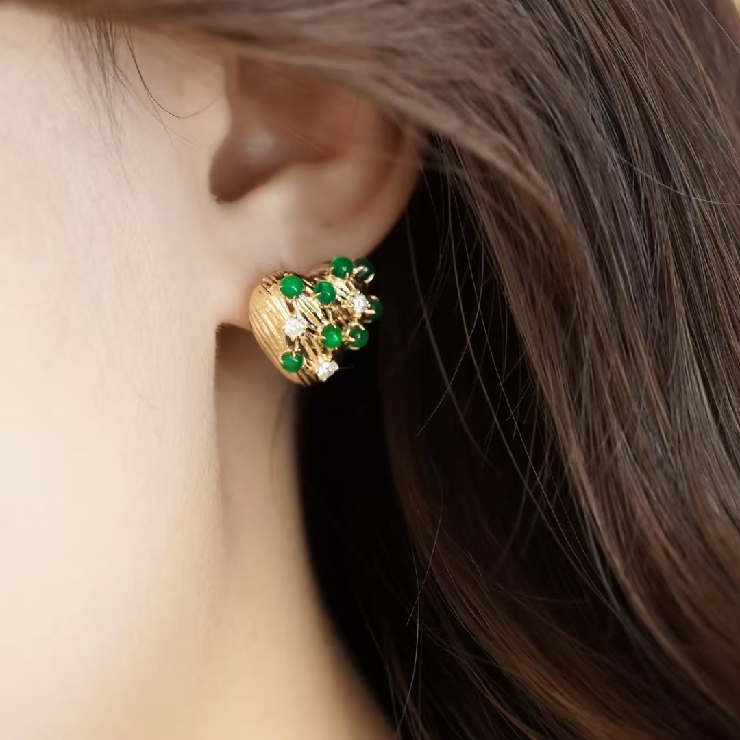 Retro14K Gold Filled Emerald D - Women'S Fashion Victorian Era บทวิจารณ์และราคา