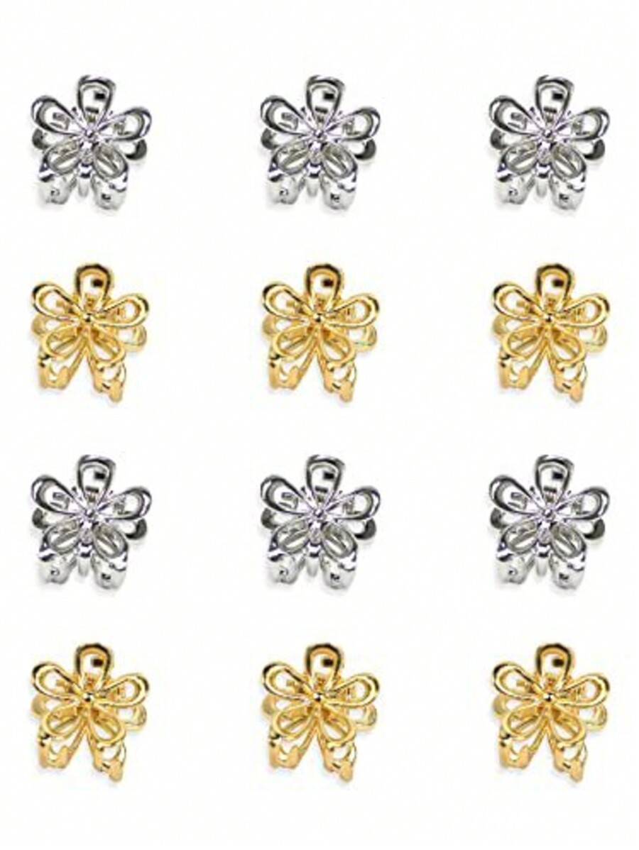 กิ๊บติดผมโลหะลายดอกไม้ขนาดเล็ก - Women'S Fashion Petite บทวิจารณ์และราคา