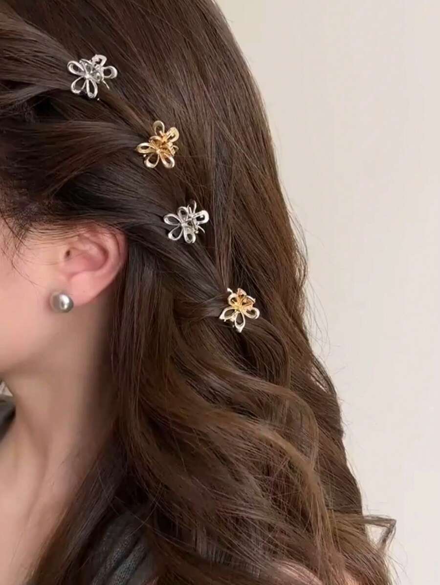 กิ๊บติดผมโลหะลายดอกไม้ขนาดเล็ก - Women'S Fashion Petite บทวิจารณ์และราคา