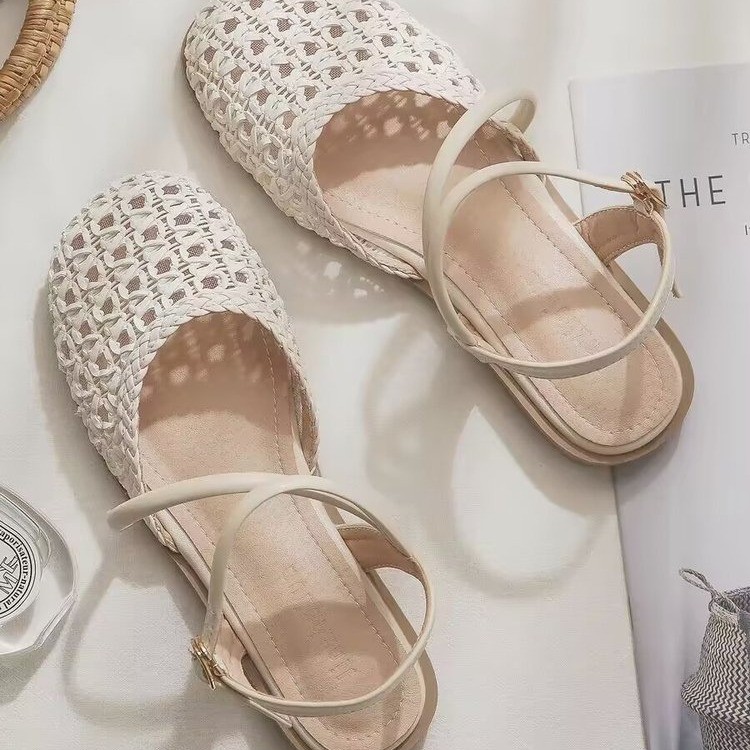 รองเท้าแตะแบบปิดสไตล์ฝรั่งเศสส - Women Fashion Heels บทวิจารณ์และราคา