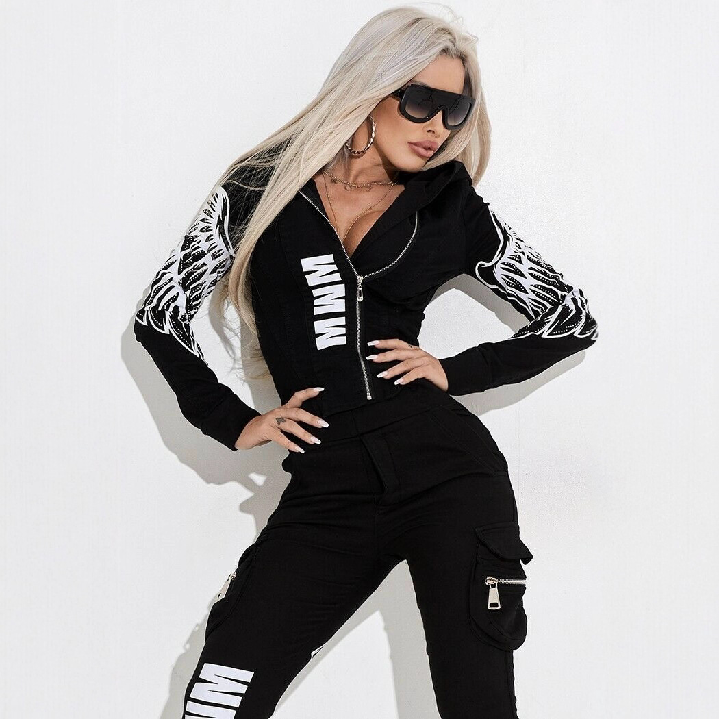 ชุดวอร์มแฟชั่นสำหรับผู้หญิง ฤด - Women'S Fashion Zip Hoodie บทวิจารณ์และราคา