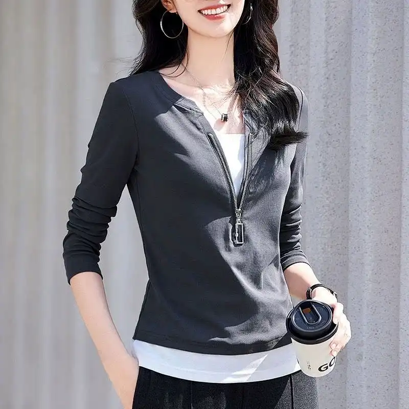 เสื้อแฟชั่นผู้หญิง คอวี ซิป แข - Women'S Fashion Quarter Zip บทวิจารณ์และราคา