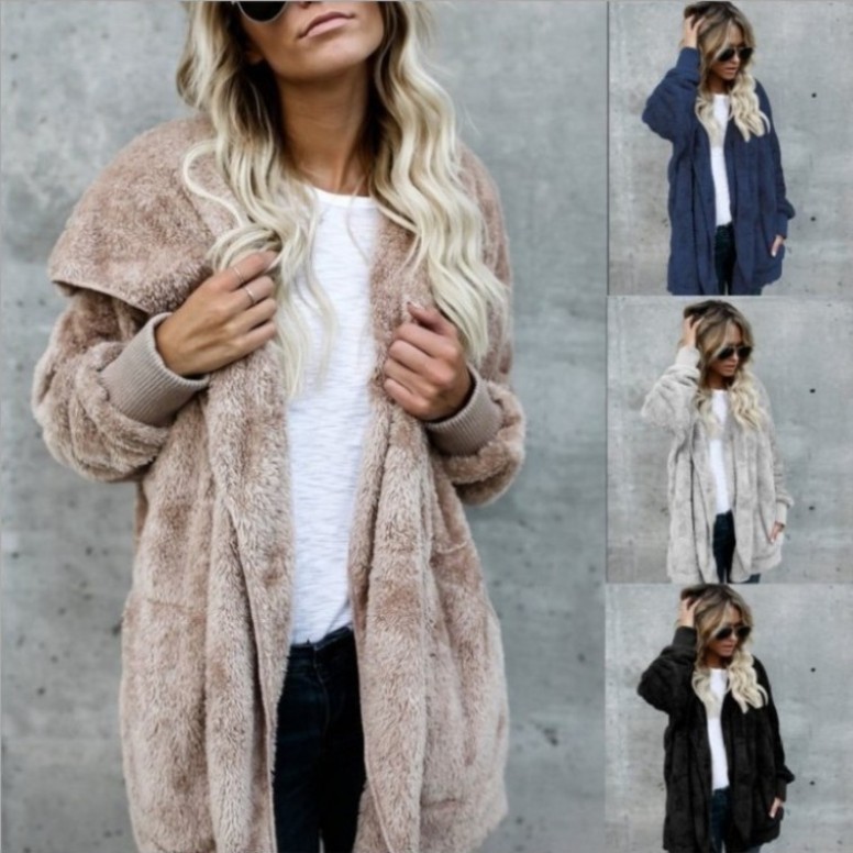เสื้อโค้ทขนเฟอร์เทียมเนื้อนุ่ม - Sherpa Coat Women บทวิจารณ์และราคา
