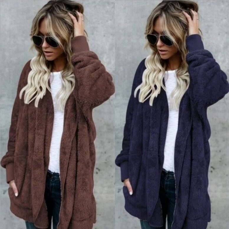 เสื้อโค้ทขนเฟอร์เทียมเนื้อนุ่ม - Sherpa Coat Women บทวิจารณ์และราคา