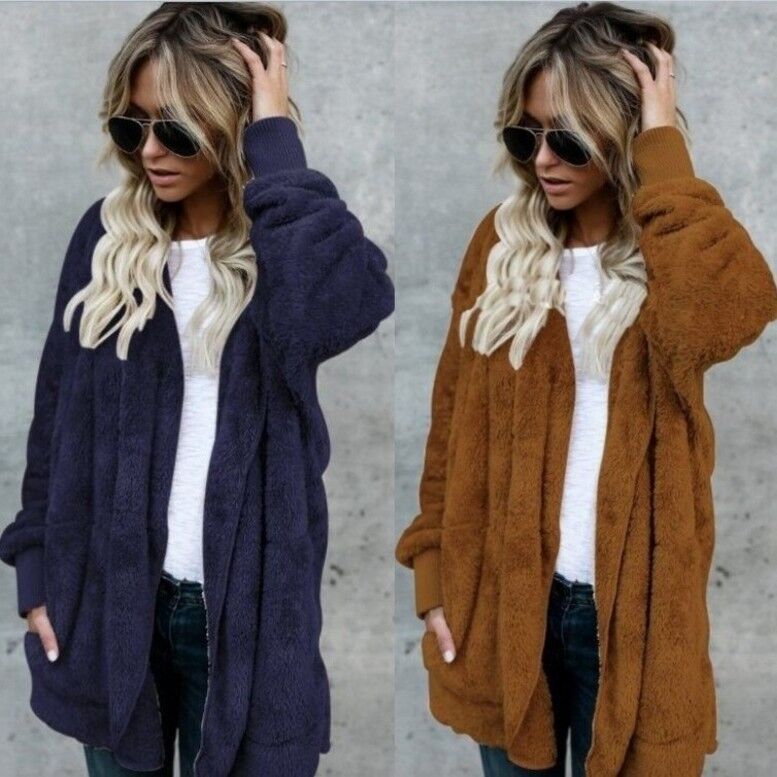 เสื้อโค้ทขนเฟอร์เทียมเนื้อนุ่ม - Sherpa Coat Women บทวิจารณ์และราคา