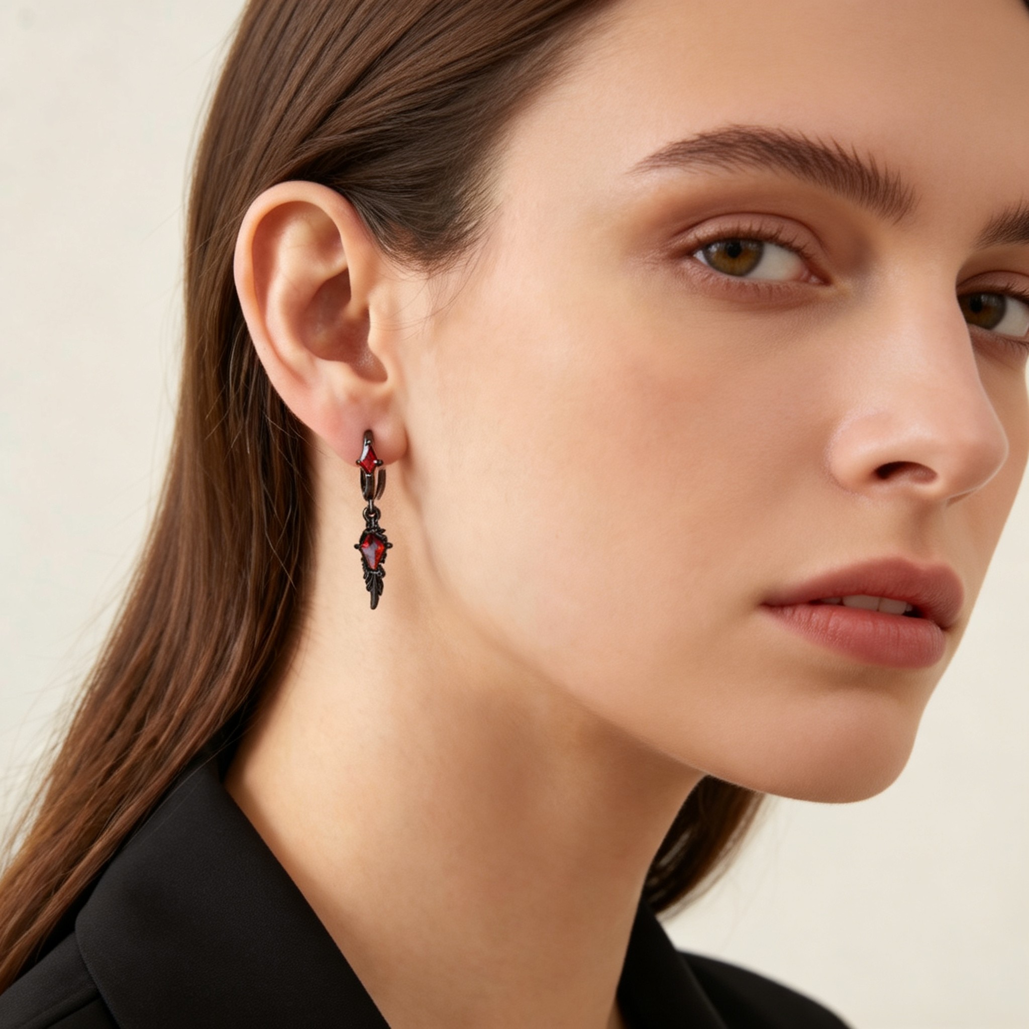 ต่างหูห่วงแบบห้อยประดับเพชรทรง - Women'S Fashion Edgy บทวิจารณ์และราคา