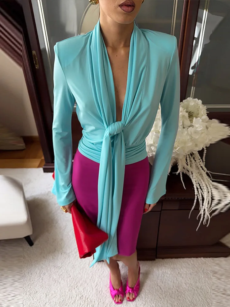 เดรสผู้หญิงคอผ้าพันคอจีบหรูหรา - Women'S Fashion For Summer 2026 บทวิจารณ์และราคา