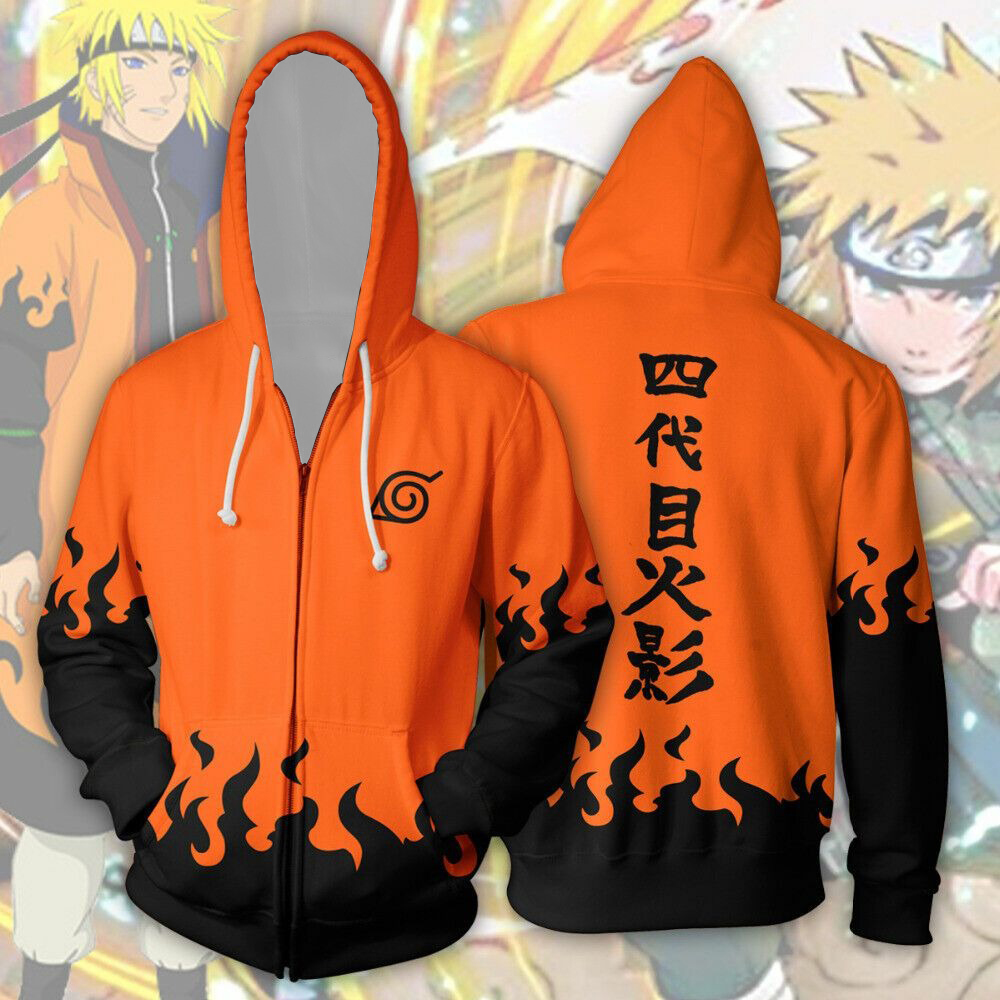 นารูโตะ โฮคาเงะ มินาโตะ อะนิเม - Women'S Fashion Zip Hoodie บทวิจารณ์และราคา