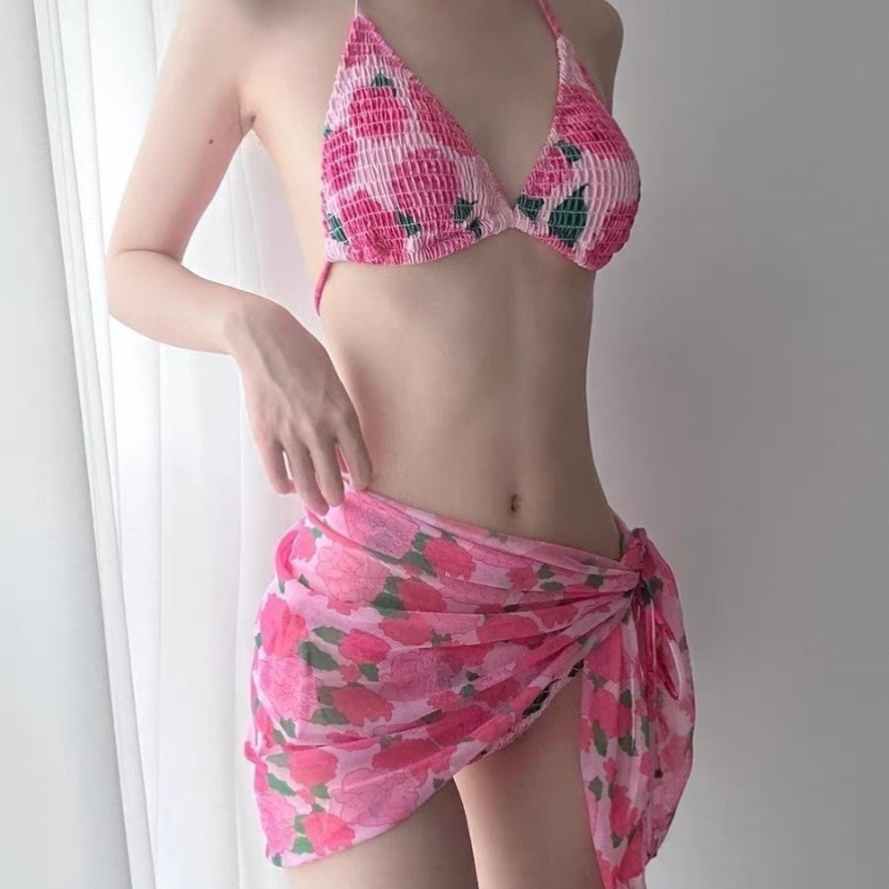 ชุดบิกินี่ลายดอกไม้แบบใหม่ แต่ - Women Fashion Style บทวิจารณ์และราคา