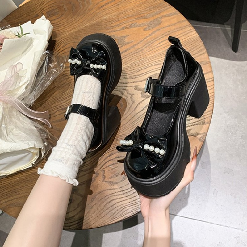 รองเท้าโลลิต้าสีดำ ปี 2026 รอง - Women Fashion Heels บทวิจารณ์และราคา
