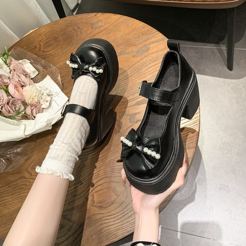 รองเท้าโลลิต้าสีดำ ปี 2026 รอง - Women Fashion Heels บทวิจารณ์และราคา