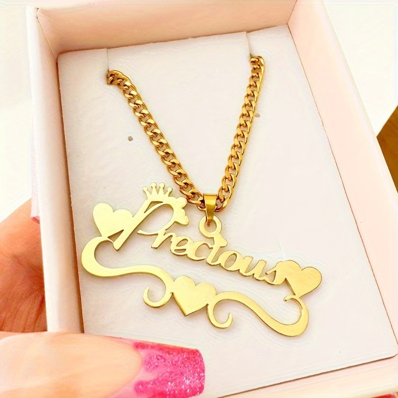สร้อยคอชื่อสั่งทำ ชุบทอง - จี้ - Women Fashion Name Ideas บทวิจารณ์และราคา