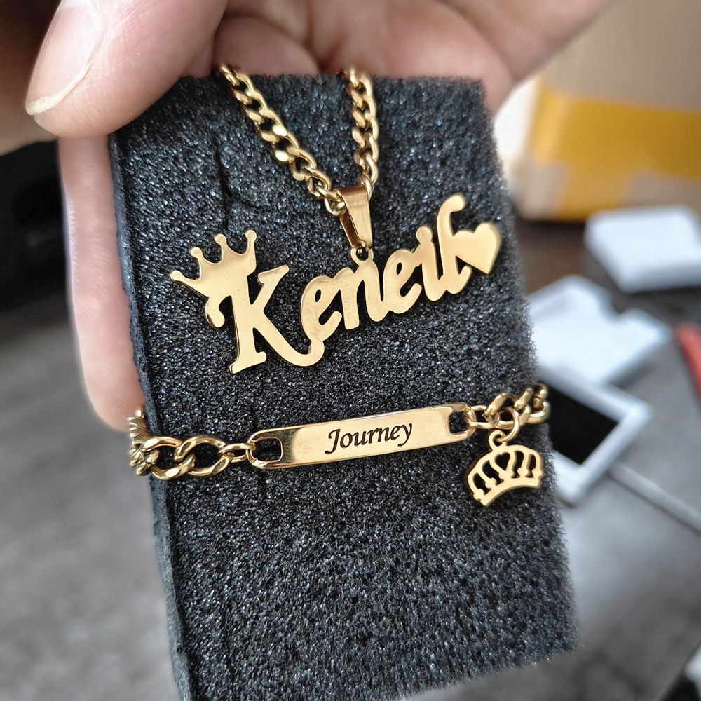 สร้อยข้อมือสร้อยคอชื่อมงกุฎสำห - Women Fashion Name Ideas บทวิจารณ์และราคา