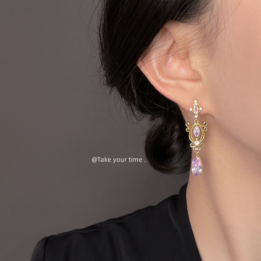 ต่างหูแบบห้อยระย้าทรงหยดน้ำประ - Women'S Fashion Victorian Era บทวิจารณ์และราคา