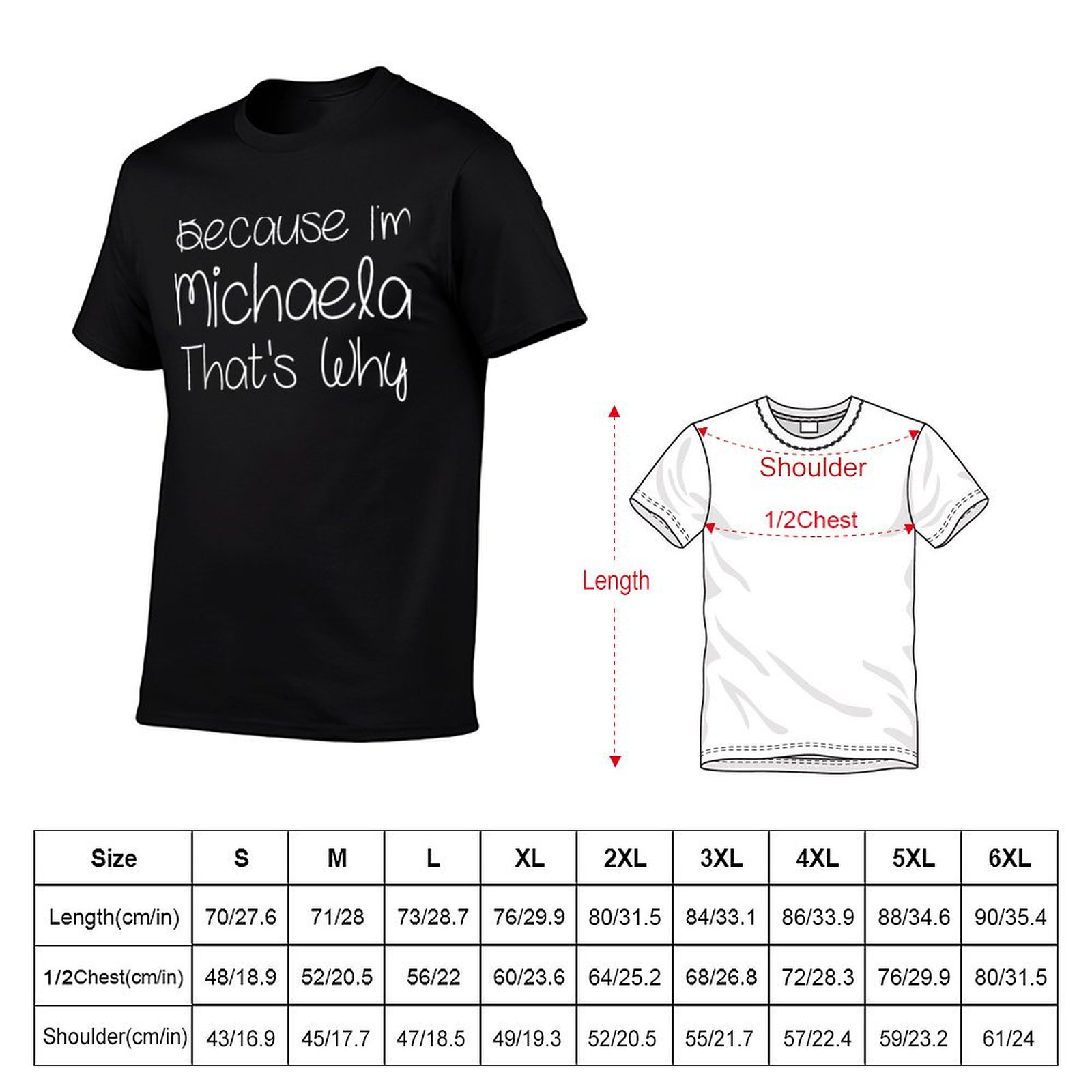 MICHAELA เสื้อยืดแฟชั่นพิมพ์ลา - Women Fashion Name Ideas บทวิจารณ์และราคา