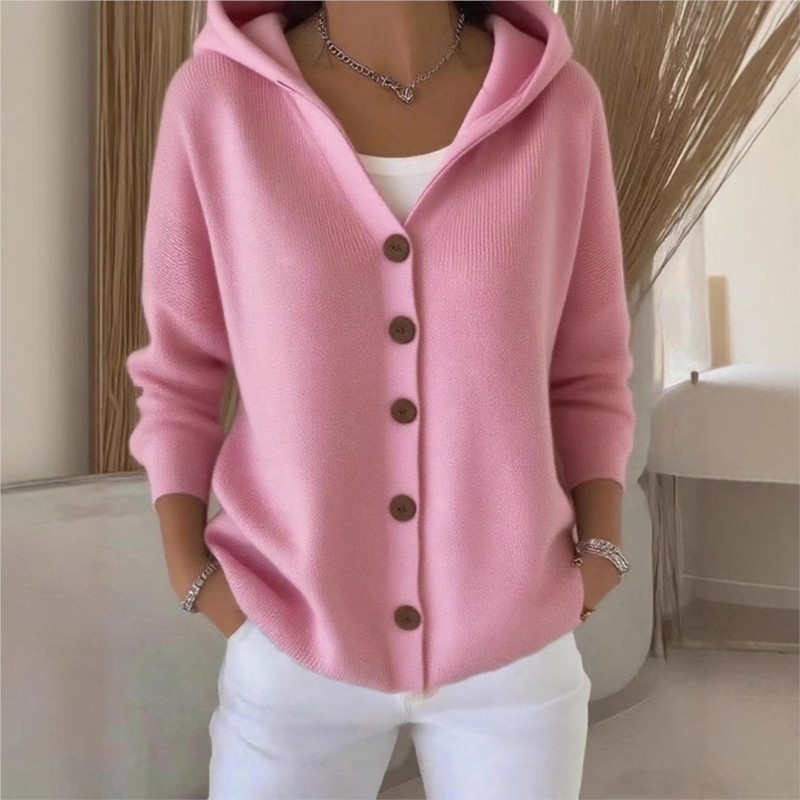 เสื้อคลุมไหมพรมมีฮู้ดแฟชั่นเรี - Women'S Fashion Quarter Zip บทวิจารณ์และราคา
