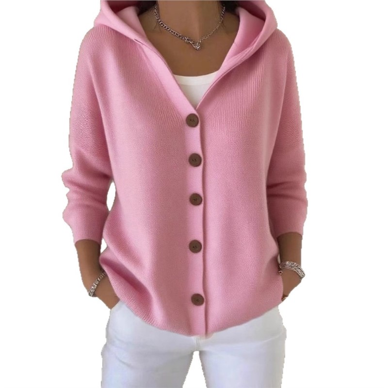 เสื้อคลุมไหมพรมมีฮู้ดแฟชั่นเรี - Women'S Fashion Quarter Zip บทวิจารณ์และราคา