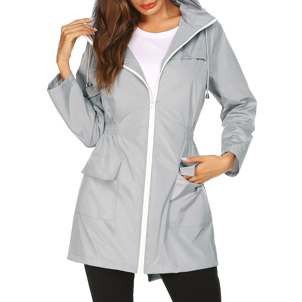 ผู้หญิงแฟชั่น All Seasons กันน - Women'S Fashion Rain Jacket บทวิจารณ์และราคา
