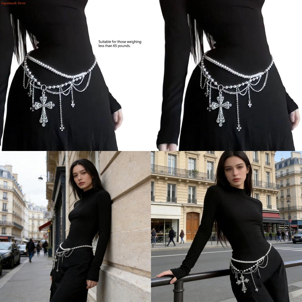 E06E Edgy Crosses Design โซ่เอ - Women'S Fashion Edgy บทวิจารณ์และราคา