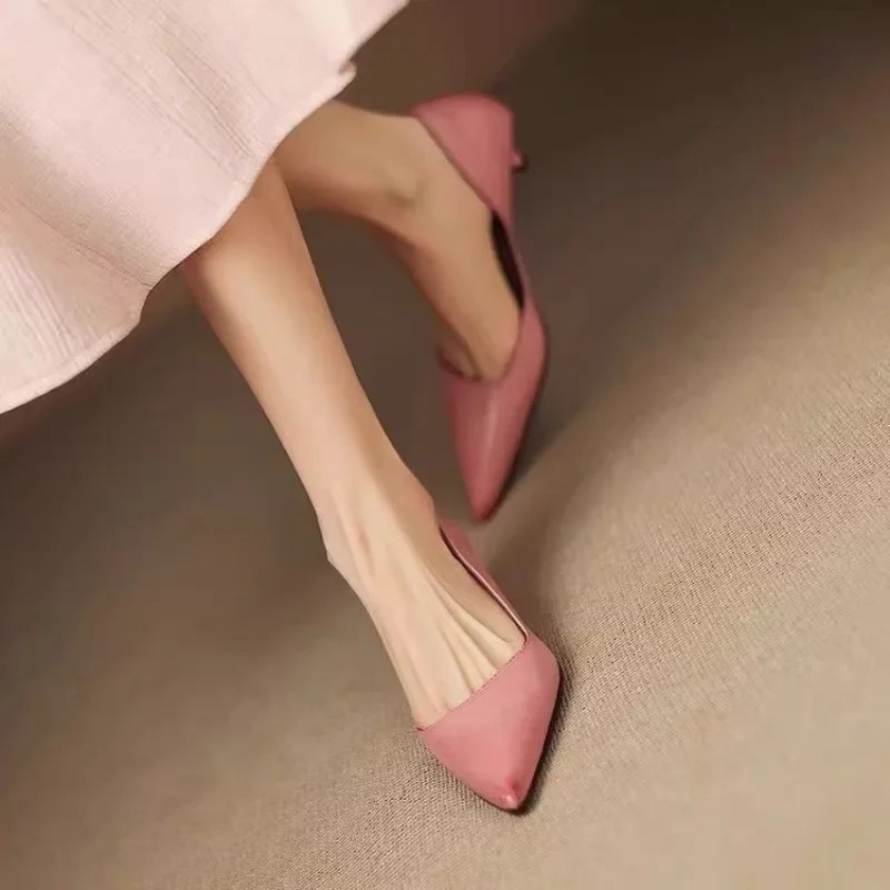 รองเท้าส้นเข็มหัวแหลมแฟชั่นสำห - Women Fashion Heels บทวิจารณ์และราคา