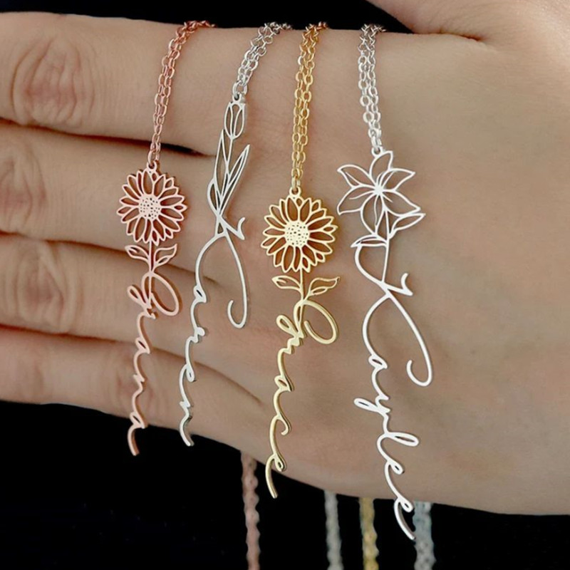 สร้อยคอสแตนเลสส่วนบุคคล Custom - Women Fashion Name Ideas บทวิจารณ์และราคา