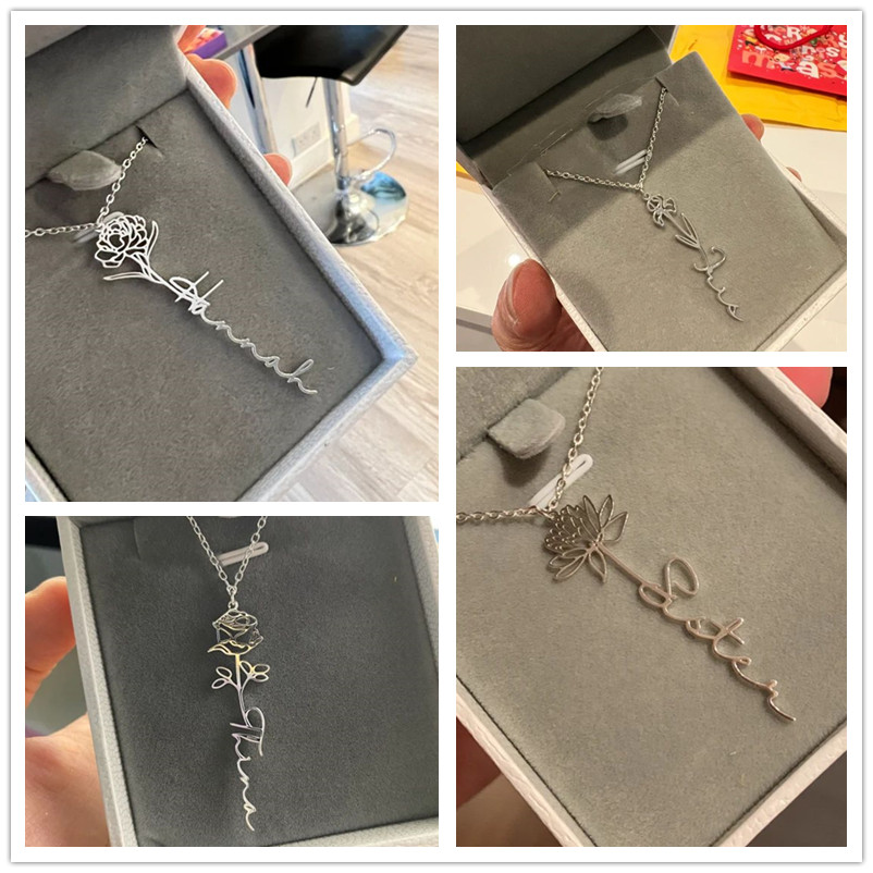 สร้อยคอสแตนเลสส่วนบุคคล Custom - Women Fashion Name Ideas บทวิจารณ์และราคา