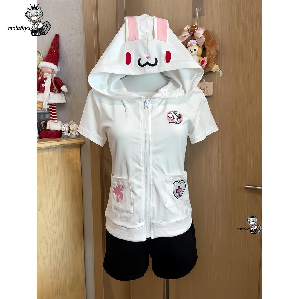 เสื้อฮู้ดดี้อนิเมะน่ารัก แขนสั - Women'S Fashion Zip Hoodie บทวิจารณ์และราคา