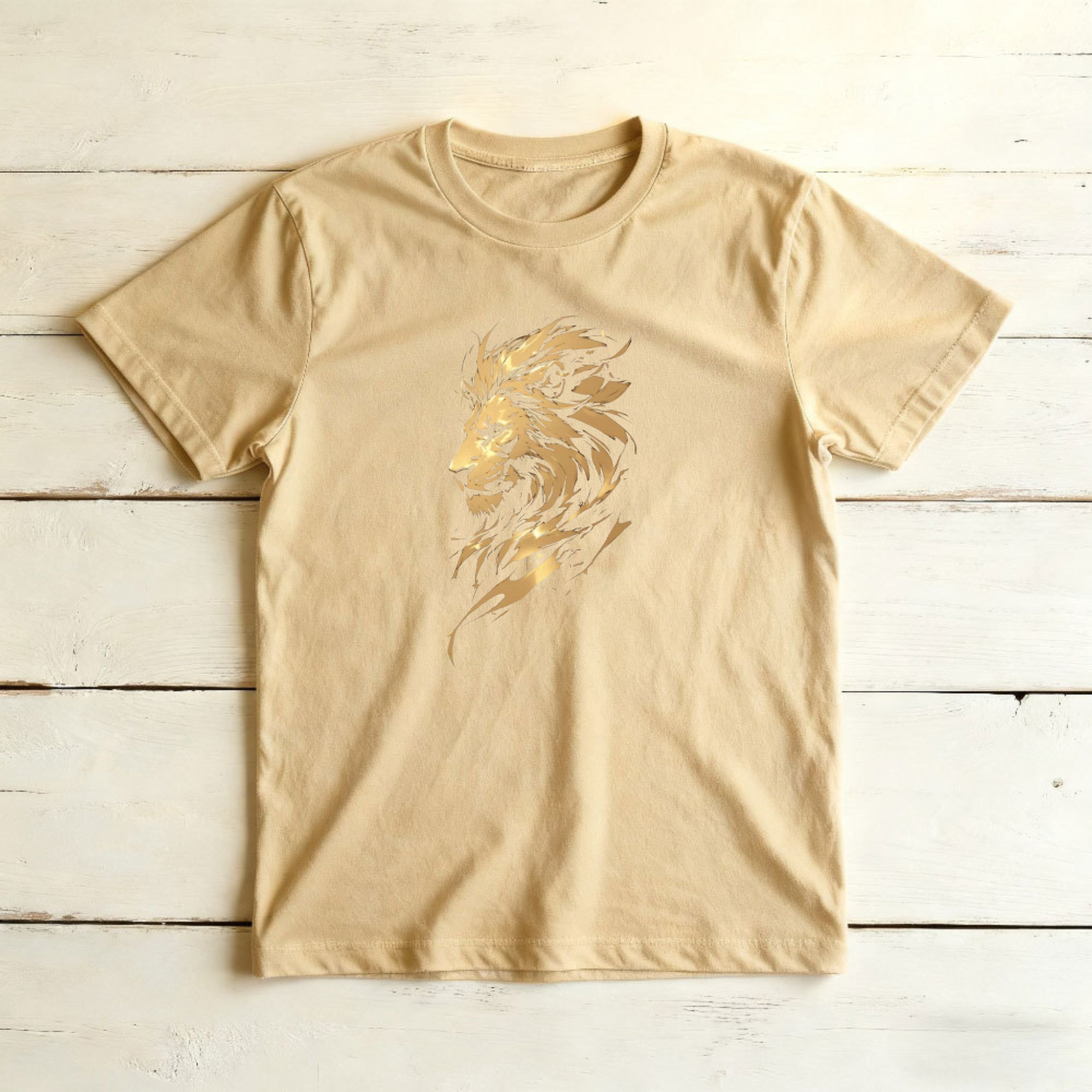 เสื้อยืดลายสิงโตสีทองสุดหรู สำ - Women'S Fashion Edgy บทวิจารณ์และราคา