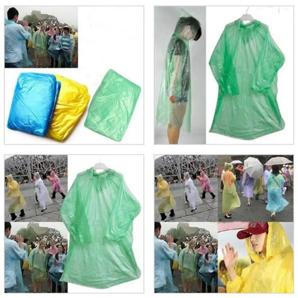 5/10PC เสื้อกันฝนแบบใช้แล้วทิ้ - Women'S Fashion Rain Jacket บทวิจารณ์และราคา