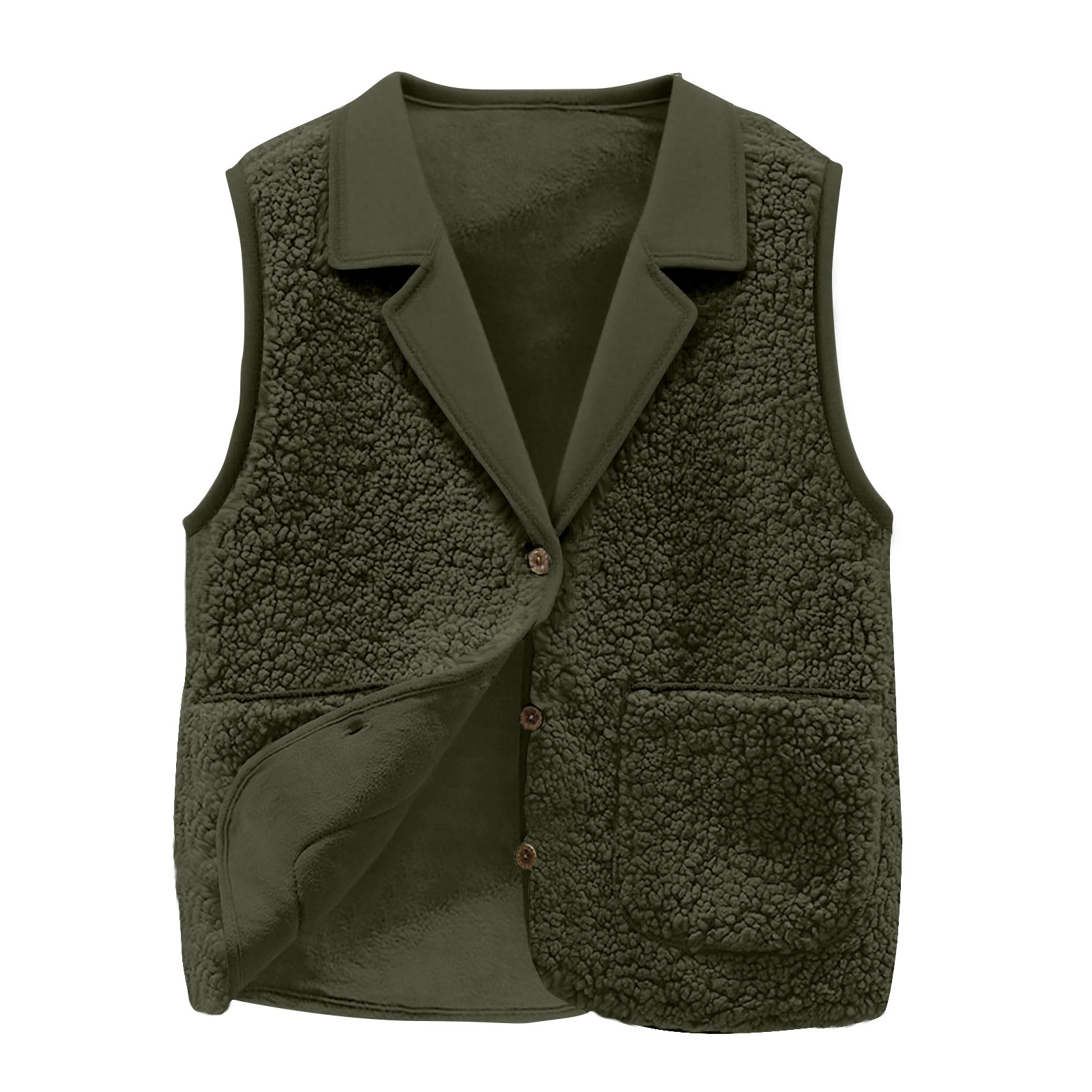 เสื้อกั๊กขนแกะเชอร์ปาสำหรับผู้ - Sherpa Coat Women บทวิจารณ์และราคา