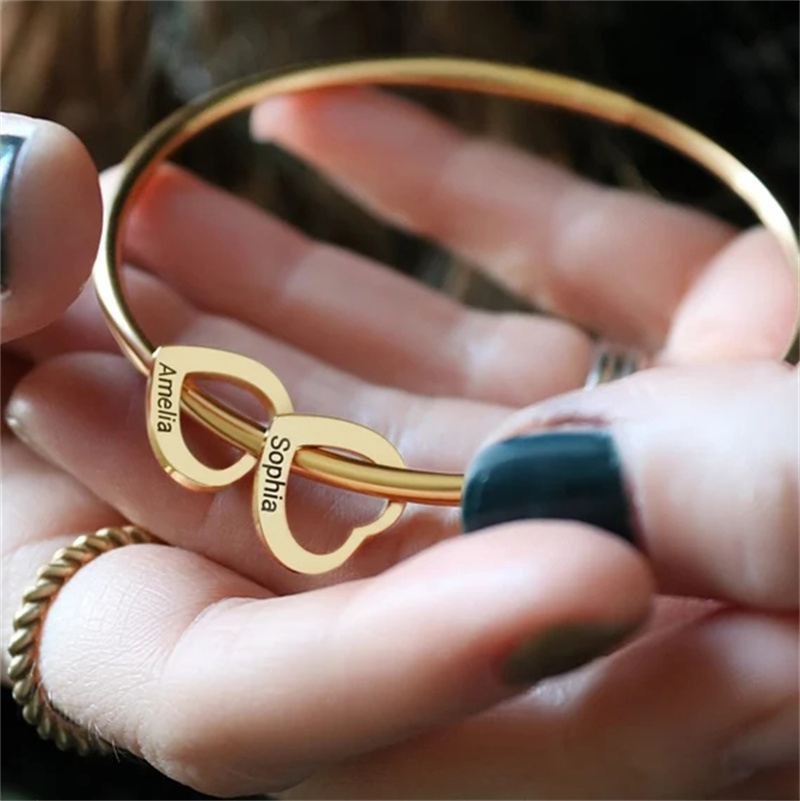 กำไลข้อมือรูปหัวใจแบบกำหนดเอง  - Women Fashion Name Ideas บทวิจารณ์และราคา
