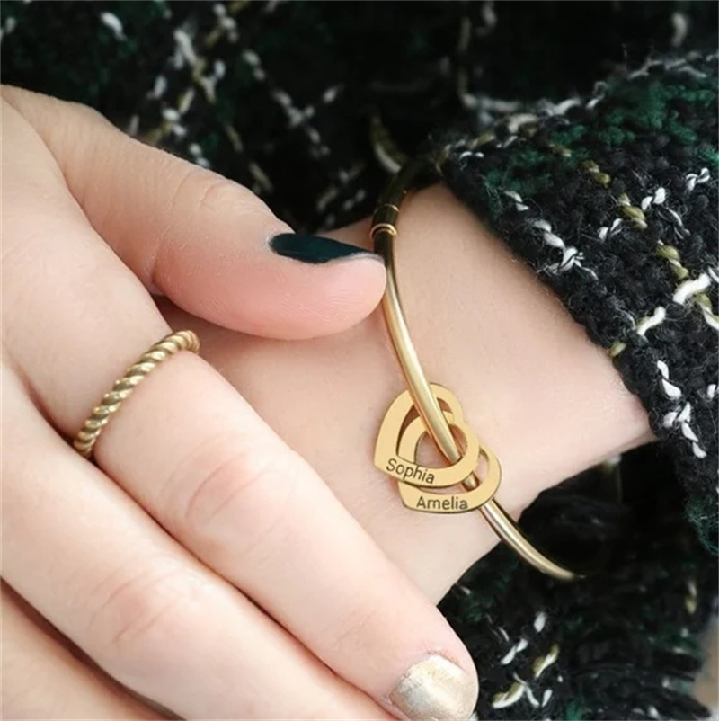 กำไลข้อมือรูปหัวใจแบบกำหนดเอง  - Women Fashion Name Ideas บทวิจารณ์และราคา