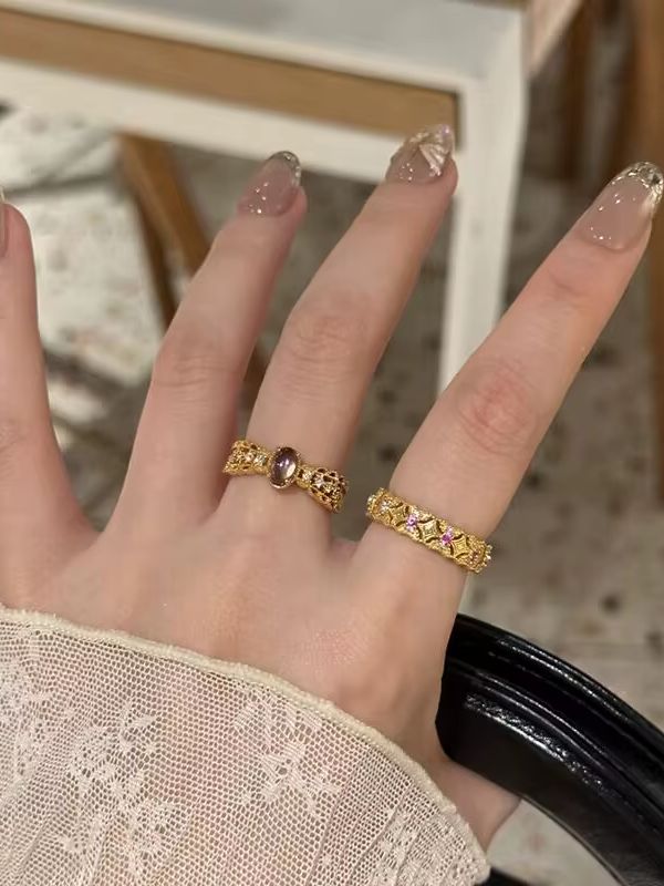 แหวนทอง 14K ชุบทองคำขาว สไตล์ว - Women'S Fashion Victorian Era บทวิจารณ์และราคา