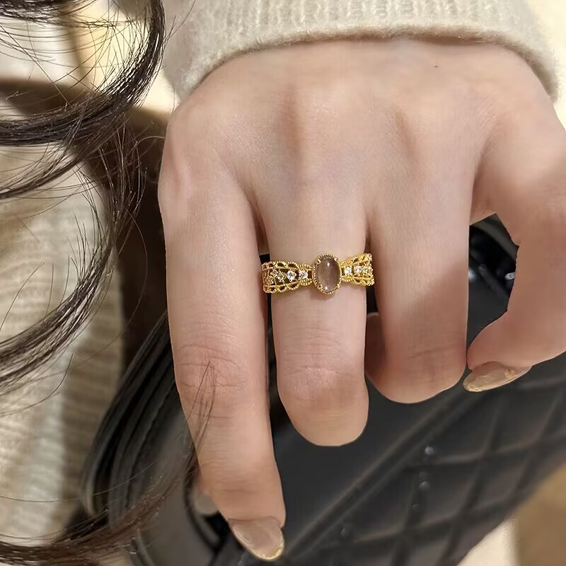 แหวนทอง 14K ชุบทองคำขาว สไตล์ว - Women'S Fashion Victorian Era บทวิจารณ์และราคา