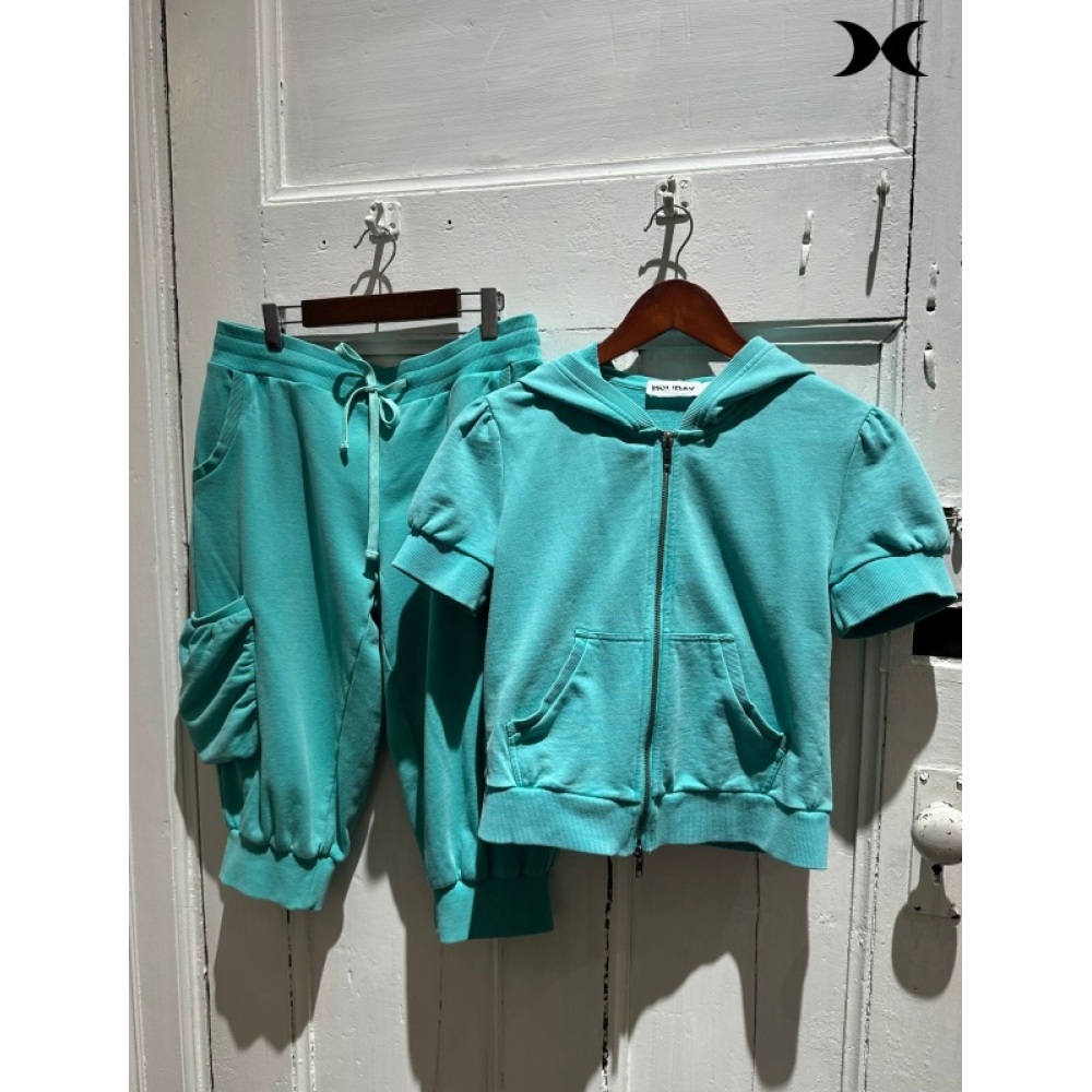 เสื้อฮู้ดซิปแขนสั้นสไตล์สาวสปอ - Women Fashion Style บทวิจารณ์และราคา