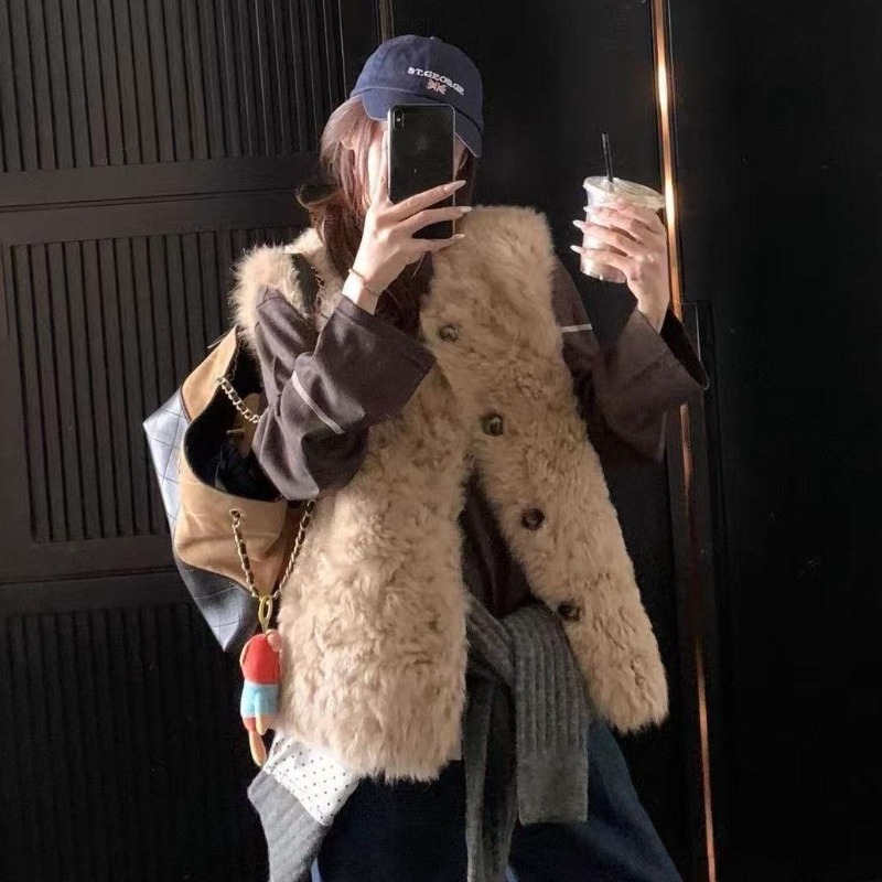 เสื้อกั๊กขนเฟอร์เทียมสำหรับผู้ - Sherpa Coat Women บทวิจารณ์และราคา