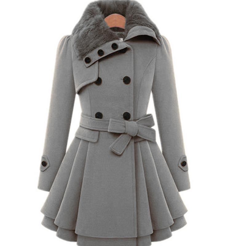 ฤดูหนาวSlimขนสัตว์ยาวSherpaเสื - Sherpa Coat Women บทวิจารณ์และราคา